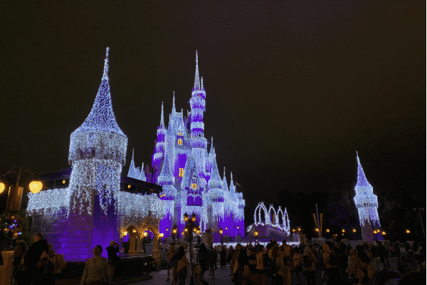 Disney World christmas lights