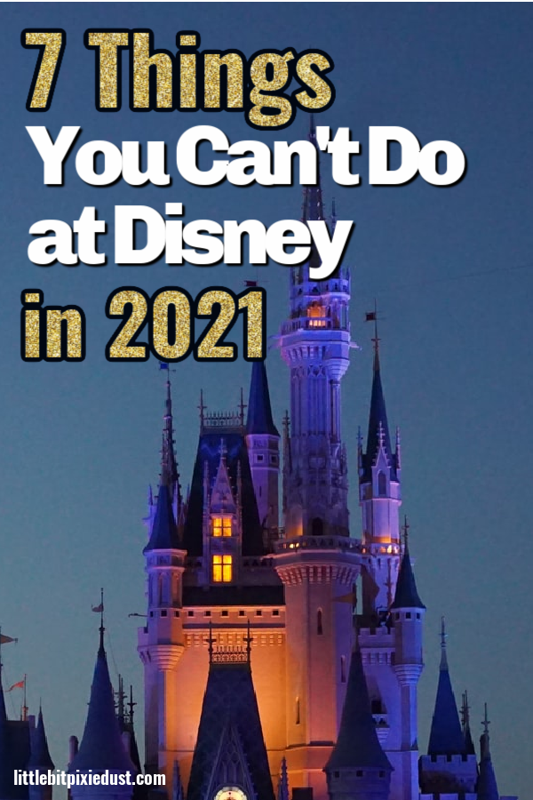 things you cant do at disney 2021